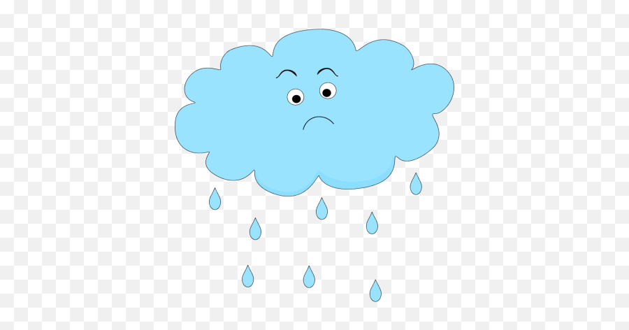 Pin - Rainy Cloud Clipart Emoji,Rain Cloud Emoji