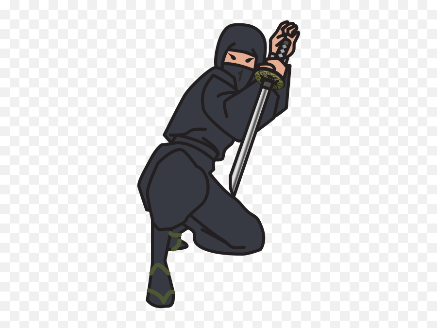 Ninja With A Sword Attacking - Free Emoji,Basketball Net Emoji
