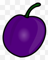 Prune Plum Purple Fruit Fresh - Single Grape Png Emoji