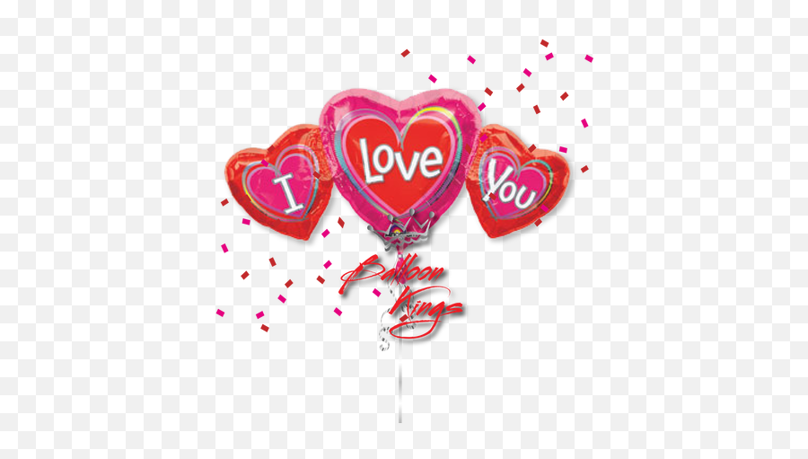 I Love Hearts D - Love You Balloon Emoji,Rainbow Heart Emoji