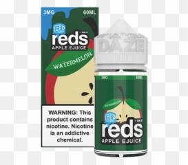 Iced Watermelon Apple By Reds Apple Ejuice 60ml - Milk Emoji,Mosquito Emoji