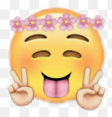 Emoji Hippy Happy Picsart - Emoji De Tik Tok,Hippy Emoji