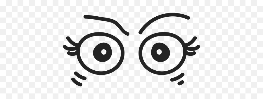 Angry Female Emoticon Eyes - Olhos Zangados Png Emoji,Angry Eyes Emoji -  free transparent emoji 