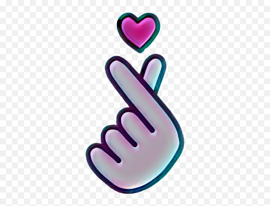 Pin - Finger Heart Clear Background Emoji,Snapping Fingers Emoji