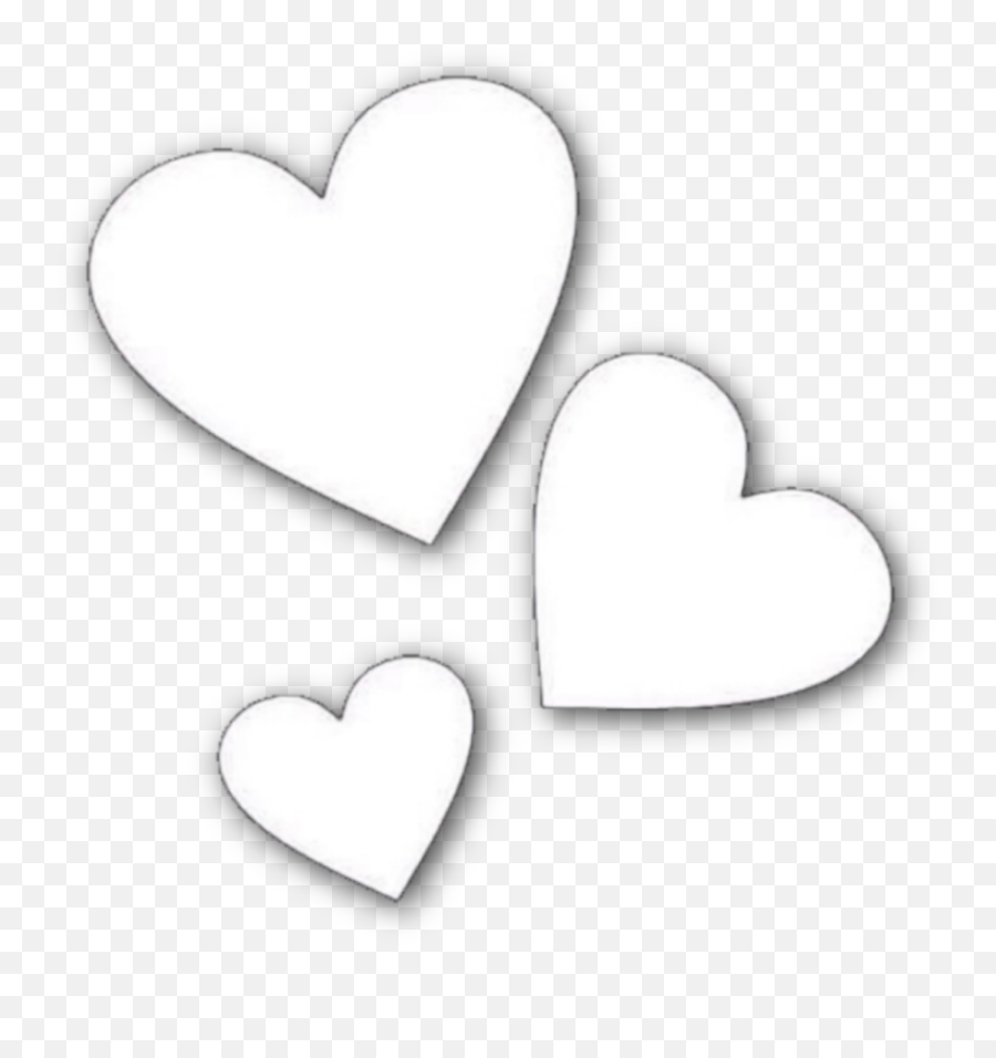Heart Transparent Png - White Background With Aesthetic Hearts Emoji,Wheelchair Emoji Meme