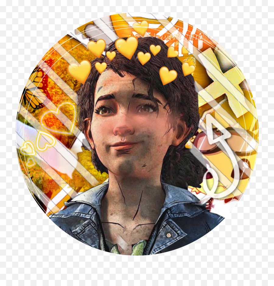 Clementine Twdedit Sticker - Portrait Photography Emoji,Twd Emoji