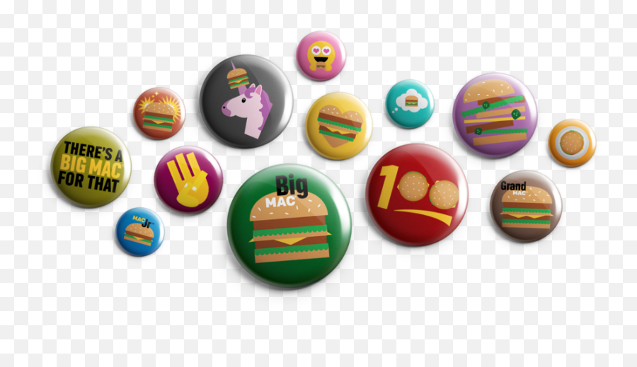 Big Mac Emojis Emily Walton - Badge,Mac Emojis