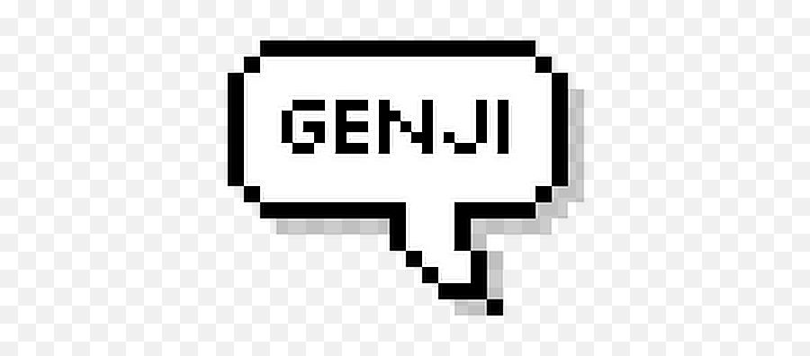 Genji Pixel Pixelbubble Bubble Speech Overwatch - Transparent Kpop Icon Png Emoji,Genji Emoji