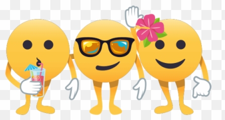 Summer Fun - Smiley Emoji,Emojione