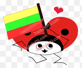 Flaglithuania - Cartoon Emoji
