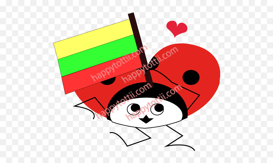Flaglithuania - Cartoon Emoji,Lithuanian Flag Emoji