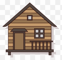 Explore Clipart House - Cartoon Cabin Png Emoji