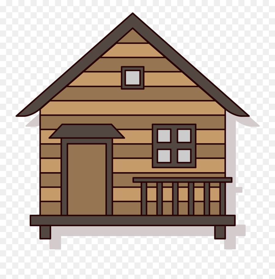 Explore Clipart House - Cartoon Cabin Png Emoji,Cabin Emoji