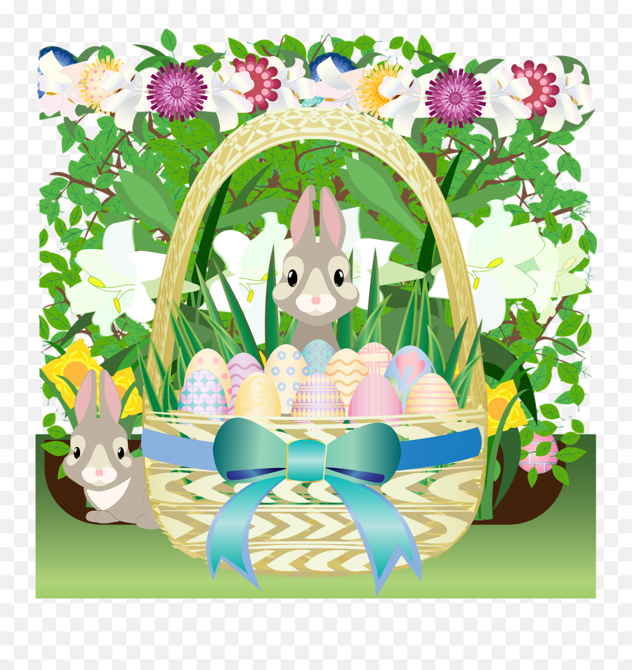 Graphic Easter Easter Basket Spring - Easter Emoji,Easter Basket Emoji