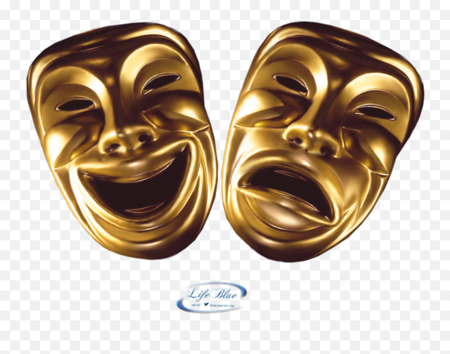 Clipart Comedy And Tragedy Masks - Comedy Tragedy Mask Png Emoji,Comedy Tragedy Emoji