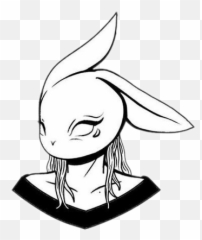 Girlbunnyrabbitgirlwomanwomentumblrtopf - Rabbit Or Women Drawing Emoji