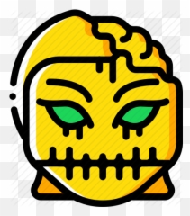Creepy Emojis Halloween Horror - Halloween Drawings Zombie Girl,Is There A Zombie Emoji