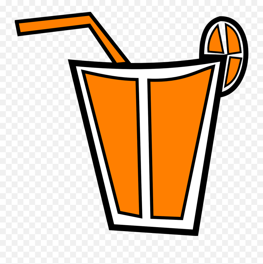 Drink Cocktail Juice Orange Refreshment - Animasi Makanan Dan Minuman Emoji,Cocktail Sunrise Emoji
