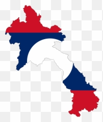 Laos Flag Map - Of Emoji