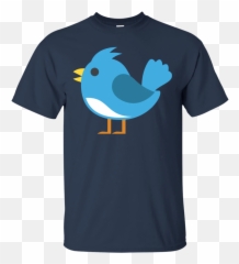 Blue Bird Emoji T - Shirt Funny Kansas City Chiefs T Shirt,Bird Emoji