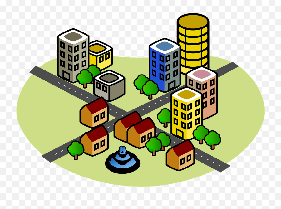 City Before Clipart - Office Building Clip Art Emoji,Earthquake Emoji