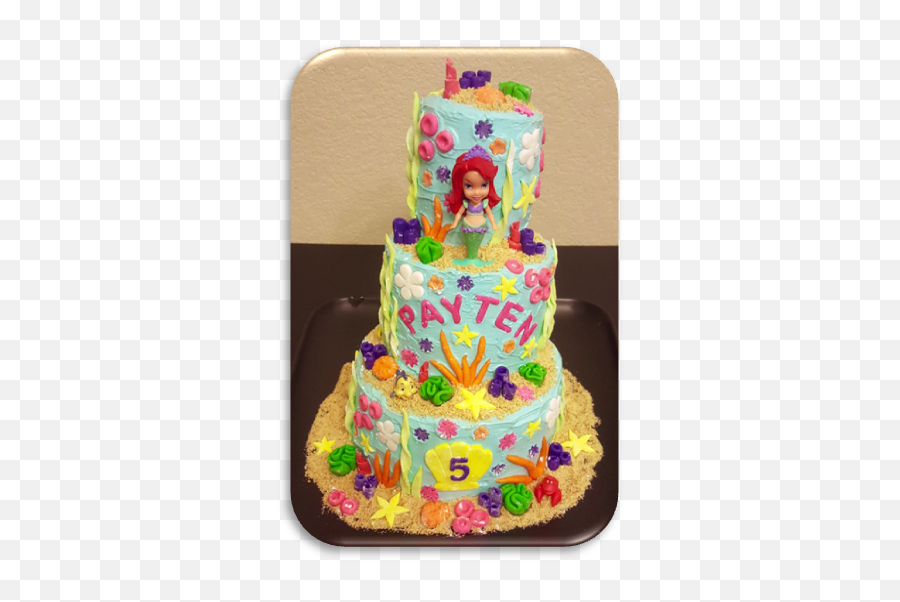 The Little Mermaid Ariel Birthday Cake - Cake Decorating Emoji,Cakes Of Emojis