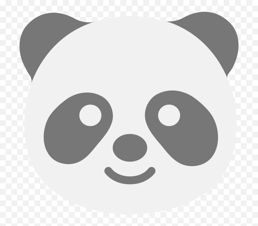 Emoji U1f43c - Panda Emoji,Emojis Black And White