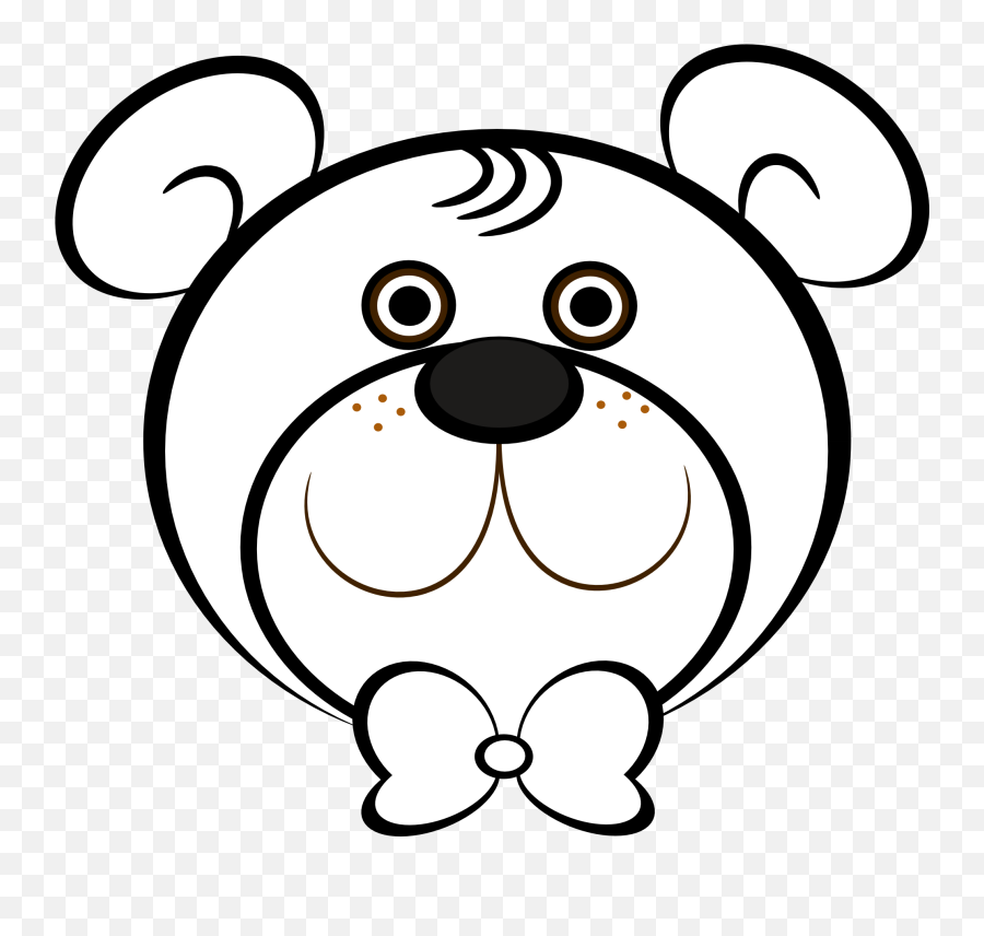 Clipart Face Black And White Clipart Face Black And White - Animal Faces  Black And White Clipart Emoji,Bear Black And White Emoji - free transparent  emoji 