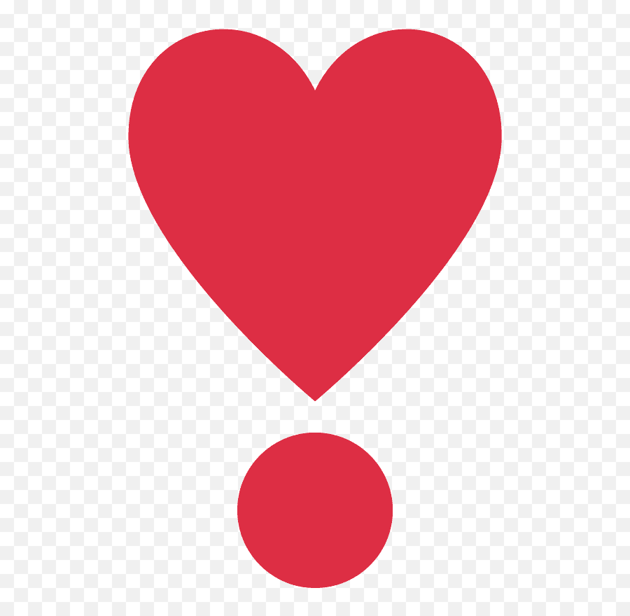 Heart Exclamation Emoji Clipart - Portable Network Graphics,Double Heart Emoji