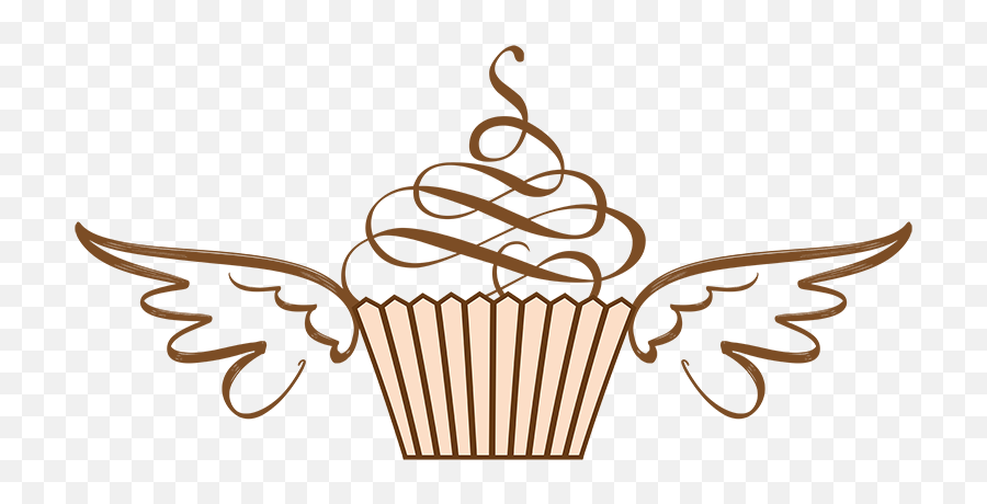 Cupcakes By Kayla - Cupcakes By Kayla Cupcake With Angel Wings Clip Art Emoji,Emoji Cupcakes
