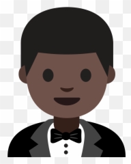 Emoji U1f935 1f3ff -