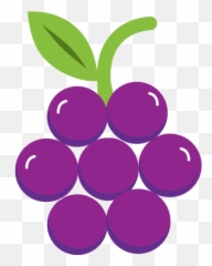 Purple Grapes icon PNG and SVG Vector Free Download - Hexagon Emoji