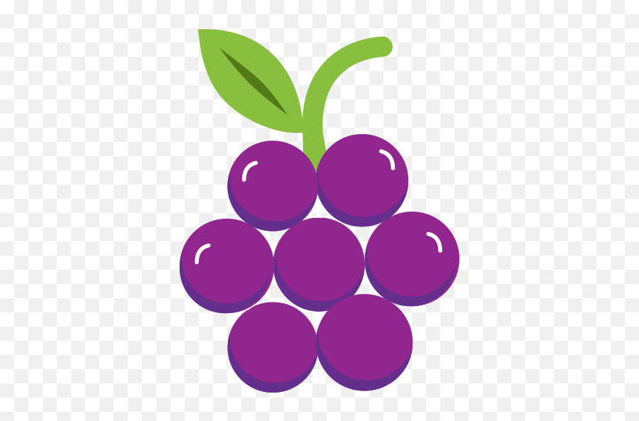 Purple Grapes Icon Png And Svg Vector Free Download - Hexagon Emoji,Grape Emoji