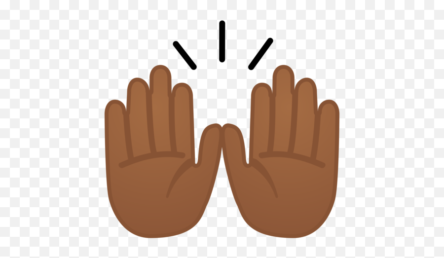Medium - Two Hands Emoji Brown Png,High 5 Emoji