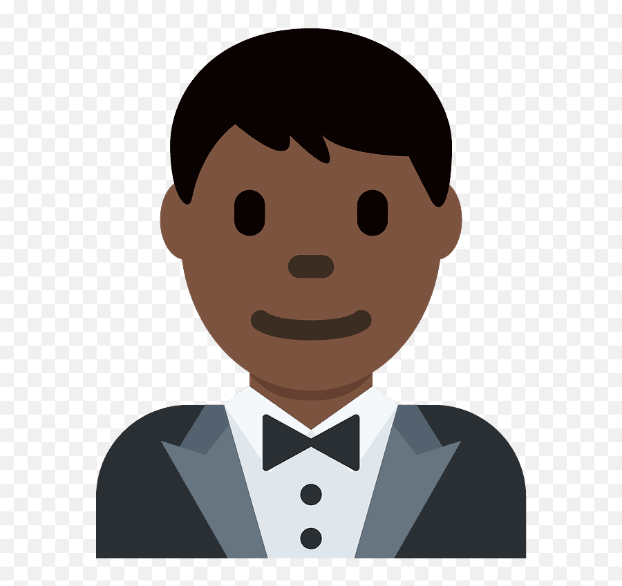 Man In Tuxedo Emoji Clipart - Emoji Black Man,Man Emojis