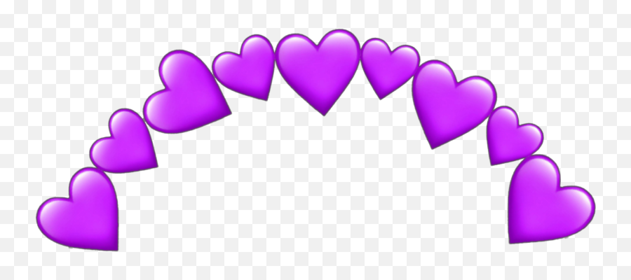Emoji Heart Purple Love Pretty Sticker By Chloe2915 - Horizontal,Pretty Emoji