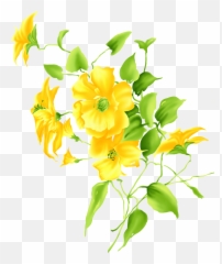 Yellow Flower Drawing Clip Art - Images Transparent Emoji