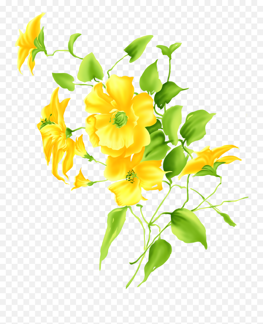 Yellow Flower Drawing Clip Art - Yellow Flower Images Transparent Emoji,Yellow Flower Emoji