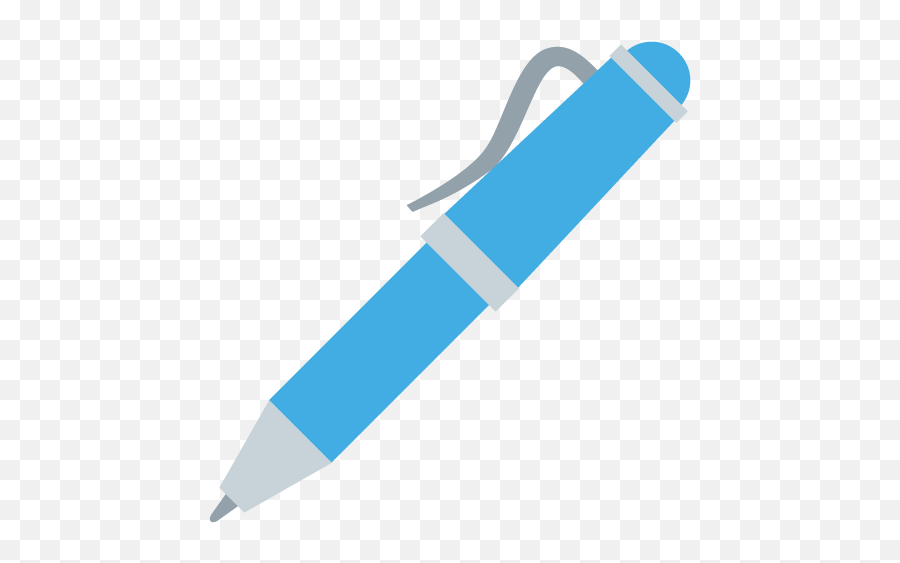 Lower Left Ballpoint Pen Emoji For Facebook Email Sms - Pen Clipart Bw,Pen Emoji