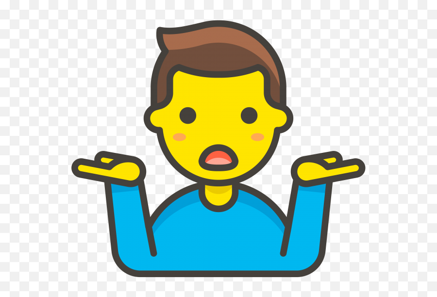 A Perfect Way To - Shrug Idk Emoji Png,Arms Up Emoji