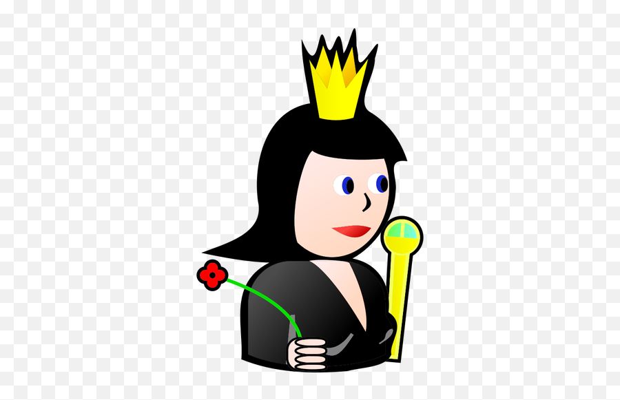 Queen Of Spades Comic Vector Image - Ratu Gambar Kartun Emoji,Ace Of Spades Emoji