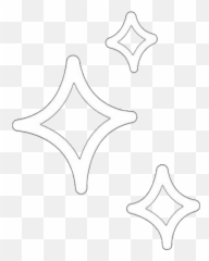 Star Shine Sparkle Sparkles Stars White Aesthetic Edit - Transparent Emoji