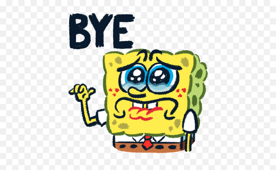 Top Spongebob Square Stickers For Android Ios - Spongebob Moving Animation Goodbye Emoji,Spongebob Emoji
