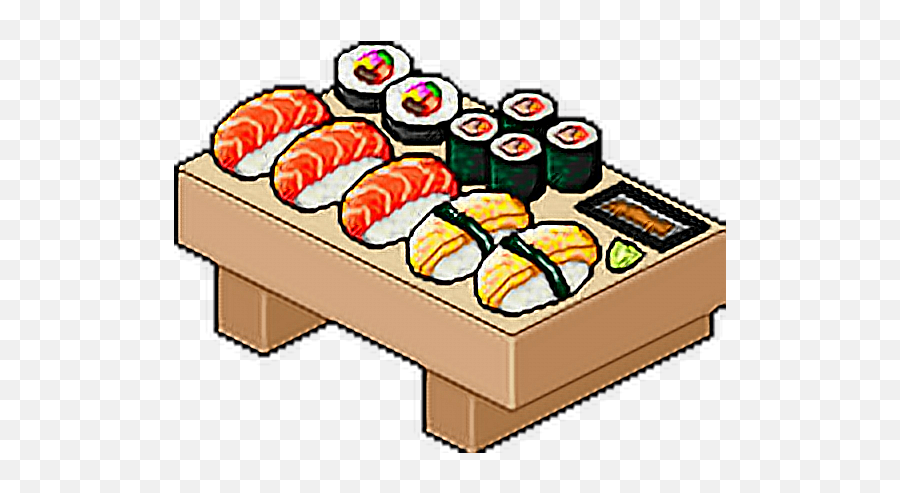 Pixel Sushi Rolls Japan Kawaiifreetoedit - Sushi Pixel Emoji,Sushi Roll Emoji