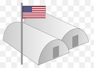 Army Usa Barracks - Military Base Transparent Background Emoji