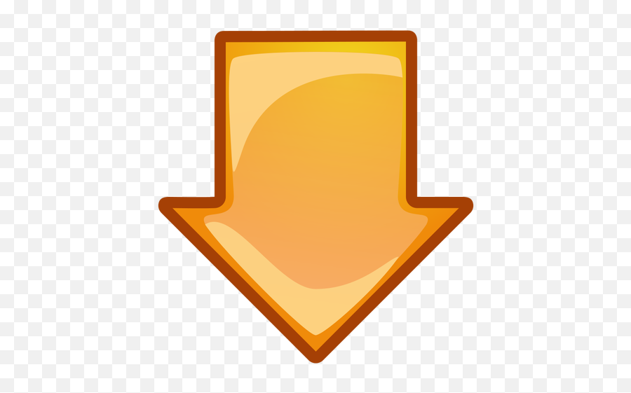 Orange Arrow Pointing Down Vector Clip Art - Orange Arrow Down Png Emoji,Left Arrow Emoji