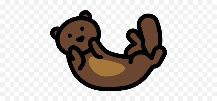 Otter - Clip Art Emoji,Otter Emoji