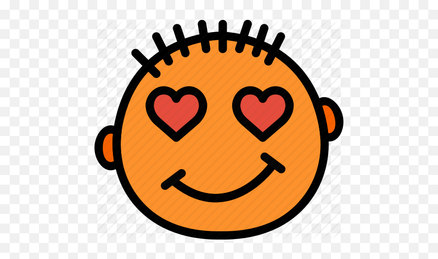 Emoji Emoticon Face In Love Icon - Mean Face Png,Emoji 79