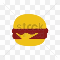 Hamburger Vector Image - Crescent Emoji,Burger Emoticon