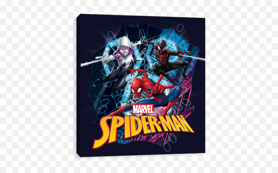 Flying Spider - Man Trio Entertainart Spider Man Miles Morales And Spider Gwen Emoji,Spider Emoji